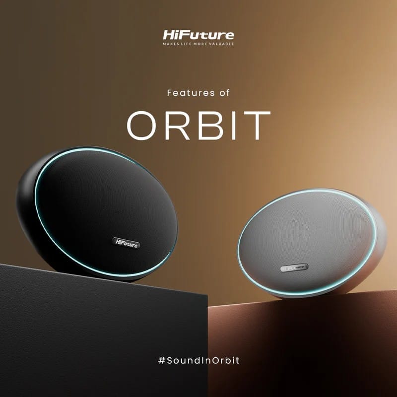 ลำโพงบลูทูธ HIFUTURE ORBIT 80W สีเงิน